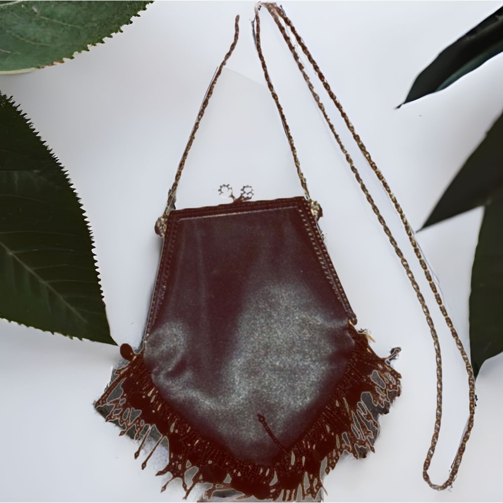 Gunne Sax satin evening bag